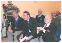 L to R David Crawford, Ian Paisley Jr, Joe Wood